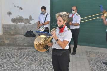 Homenaje de la Banda Municipal de Música a la Policía Local y Policía Nacional  (Foto Francisco Javier Santana)